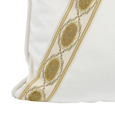 Kellie Ivory Velvet Cushion